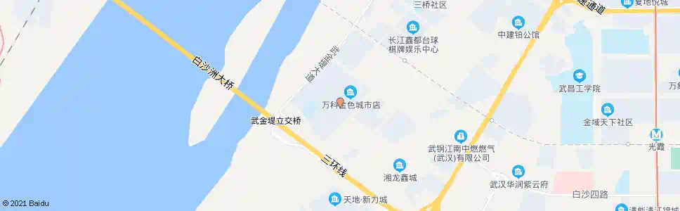 武汉白沙五路长征三路_公交站地图_武汉公交_妙搜公交查询2025