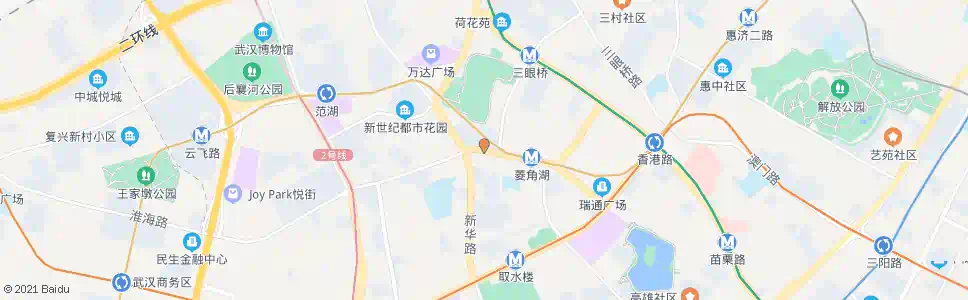 武汉长江日报路新华路口_公交站地图_武汉公交_妙搜公交查询2025