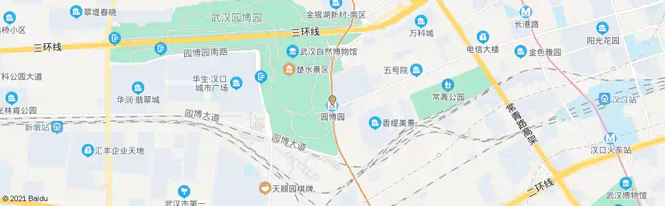 武汉园博园东路园博园东门_公交站地图_武汉公交_妙搜公交查询2025