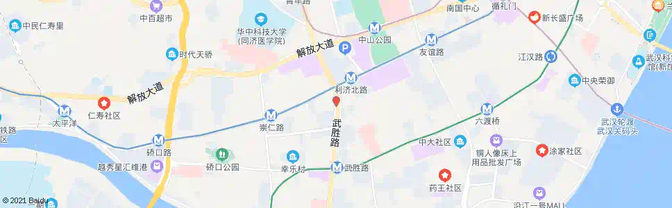 武汉武胜路京汉大道口_公交站地图_武汉公交_妙搜公交查询2025