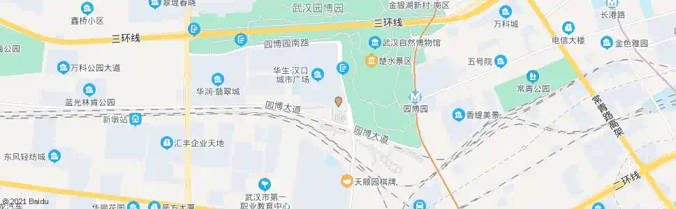 武汉紫华路园博园南门_公交站地图_武汉公交_妙搜公交查询2025