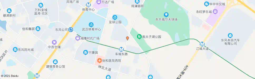 武汉车城东路太子湖路_公交站地图_武汉公交_妙搜公交查询2025