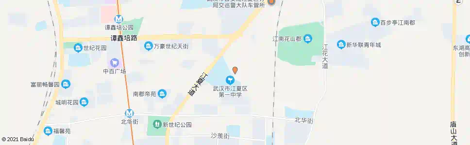 武汉江夏大道森林武警_公交站地图_武汉公交_妙搜公交查询2025