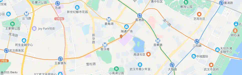 武汉建设大道杂技厅_公交站地图_武汉公交_妙搜公交查询2025