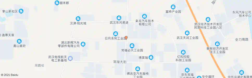 武汉福康路常福大道_公交站地图_武汉公交_妙搜公交查询2025