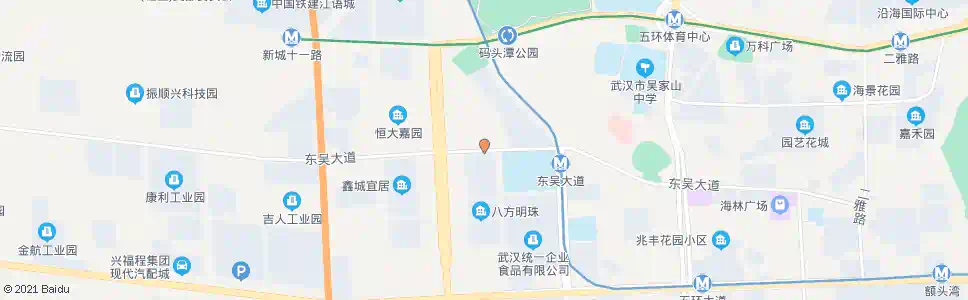 武汉东吴大道八方路_公交站地图_武汉公交_妙搜公交查询2025