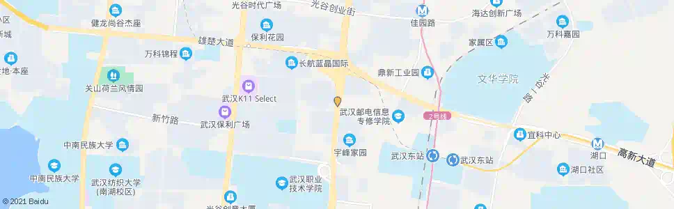 武汉光谷大道陆景苑小区_公交站地图_武汉公交_妙搜公交查询2025