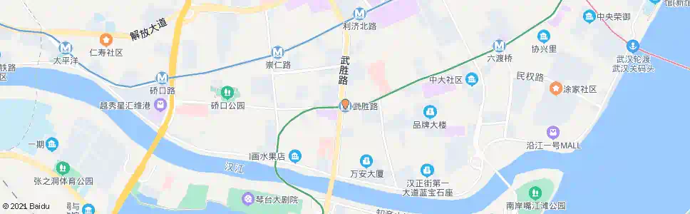 武汉武胜路站_公交站地图_武汉公交_妙搜公交查询2025