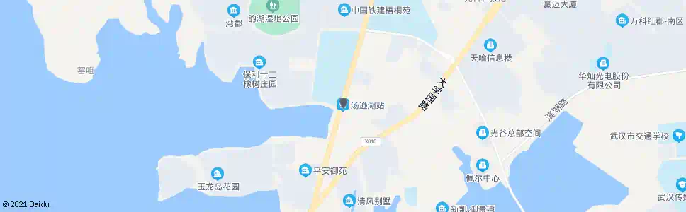 武汉民族大道城铁汤逊湖站_公交站地图_武汉公交_妙搜公交查询2025
