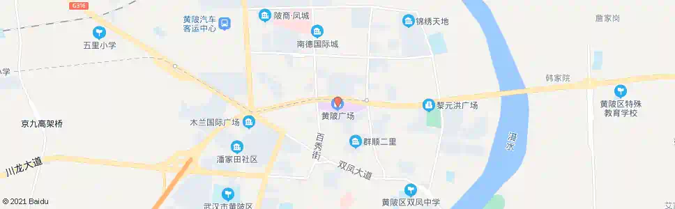 武汉百锦街黄陂广场_公交站地图_武汉公交_妙搜公交查询2025