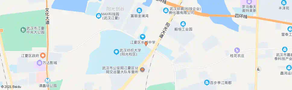 武汉金龙大道阳光大道_公交站地图_武汉公交_妙搜公交查询2025
