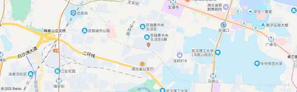 武汉宝通寺路瑞景路口_公交站地图_武汉公交_妙搜公交查询2025