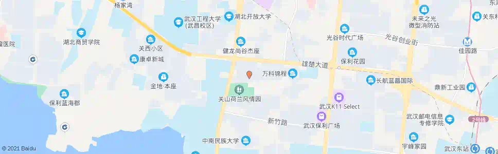 武汉雄楚大道下钱村_公交站地图_武汉公交_妙搜公交查询2025
