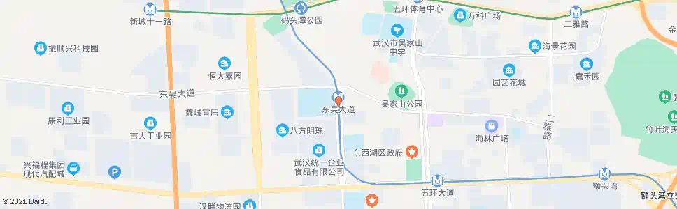 武汉七雄路东吴大道口_公交站地图_武汉公交_妙搜公交查询2025
