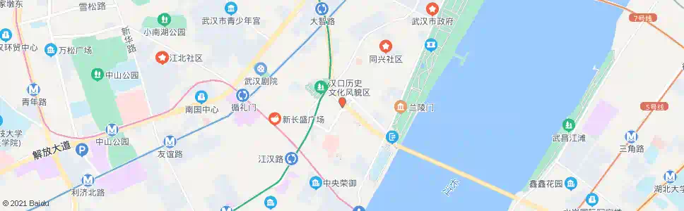 武汉胜利街北京路_公交站地图_武汉公交_妙搜公交查询2025