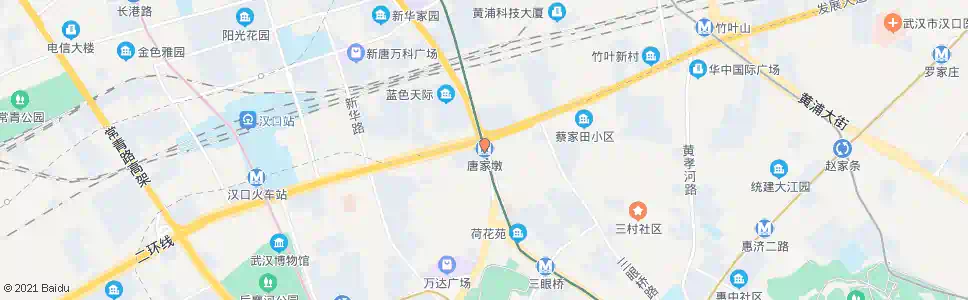 武汉唐家墩路地铁唐家墩站_公交站地图_武汉公交_妙搜公交查询2025