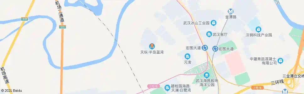 武汉天纵半岛蓝湾_公交站地图_武汉公交_妙搜公交查询2025