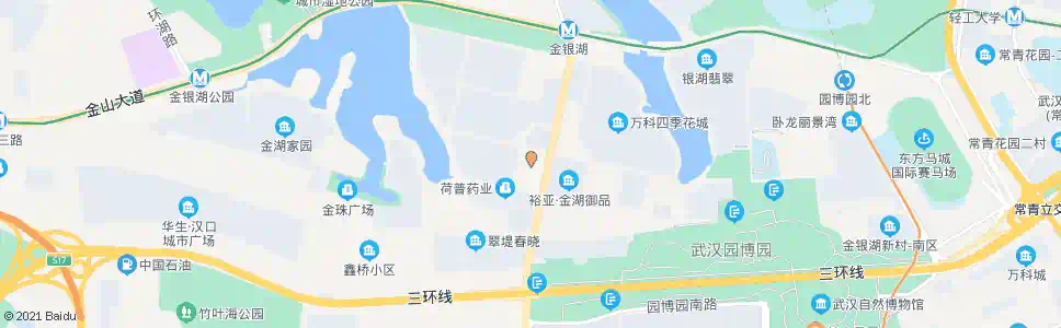 武汉金银湖路金盛国际家居_公交站地图_武汉公交_妙搜公交查询2025