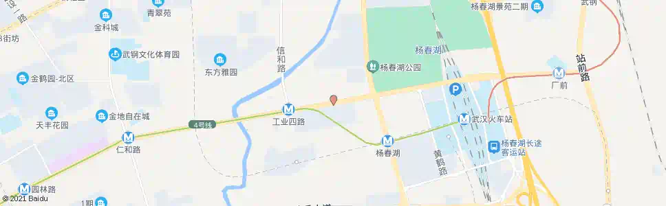 武汉团结大道田家湾_公交站地图_武汉公交_妙搜公交查询2025