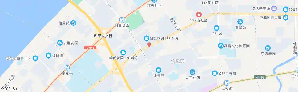 武汉友谊大道园林路_公交站地图_武汉公交_妙搜公交查询2025