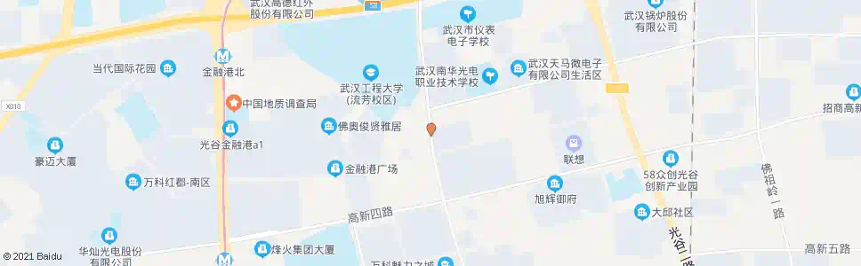武汉流芳园南路光谷一路_公交站地图_武汉公交_妙搜公交查询2025