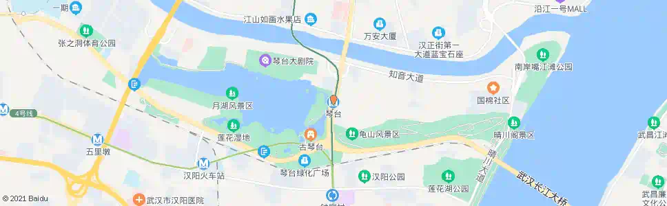 武汉琴台站_公交站地图_武汉公交_妙搜公交查询2025