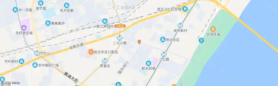 武汉二七路黑泥湖路_公交站地图_武汉公交_妙搜公交查询2025