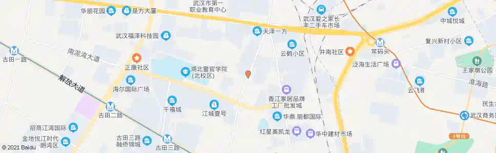 武汉古田四路硚口区法院_公交站地图_武汉公交_妙搜公交查询2025