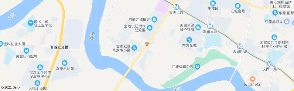 武汉古田二路陈家墩_公交站地图_武汉公交_妙搜公交查询2025
