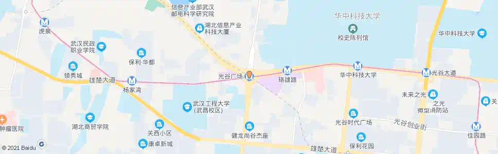 武汉光谷街光谷广场_公交站地图_武汉公交_妙搜公交查询2025
