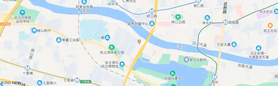 武汉汉江大道龙灯堤_公交站地图_武汉公交_妙搜公交查询2025