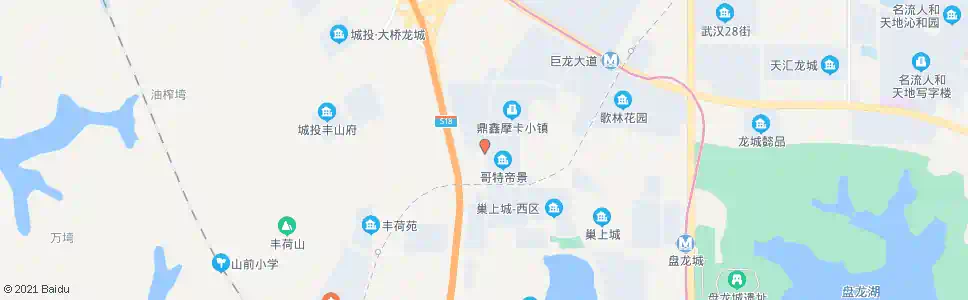 武汉露甲山路哥特帝景_公交站地图_武汉公交_妙搜公交查询2025
