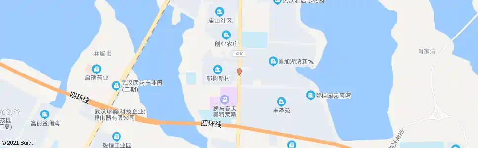 武汉江夏大道美加湖滨新城_公交站地图_武汉公交_妙搜公交查询2025