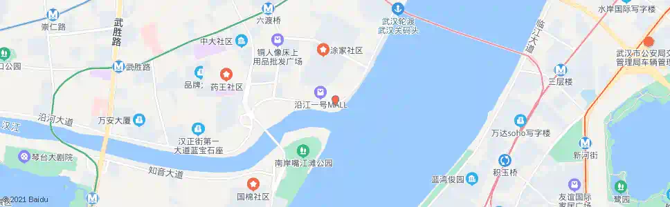 武汉沿河大道龙王庙_公交站地图_武汉公交_妙搜公交查询2025
