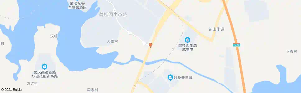 武汉花山大道春和路_公交站地图_武汉公交_妙搜公交查询2025