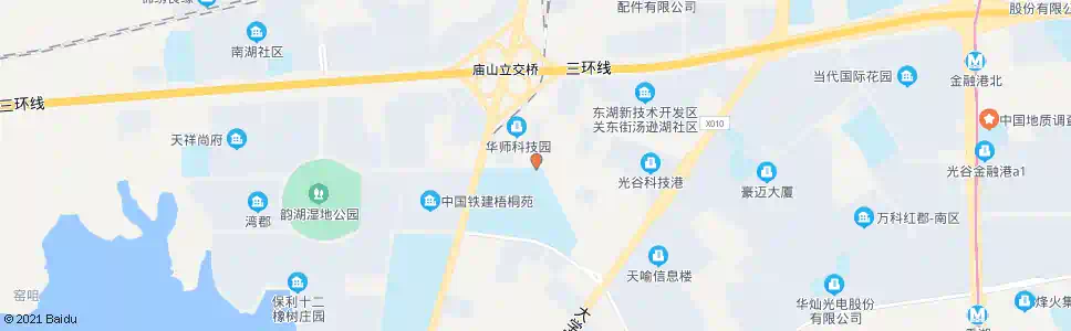 武汉华师园路华师一附中_公交站地图_武汉公交_妙搜公交查询2025