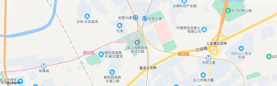 武汉宏图路海洋世界_公交站地图_武汉公交_妙搜公交查询2025