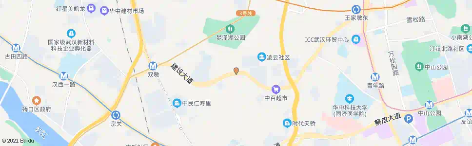 武汉建设大道营房村_公交站地图_武汉公交_妙搜公交查询2025