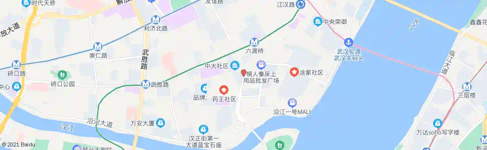 武汉友谊南路_公交站地图_武汉公交_妙搜公交查询2025