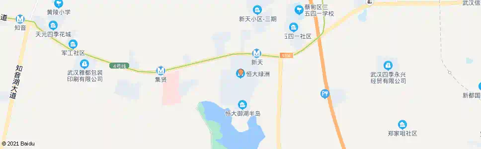 武汉汉阳大道恒大绿洲_公交站地图_武汉公交_妙搜公交查询2025
