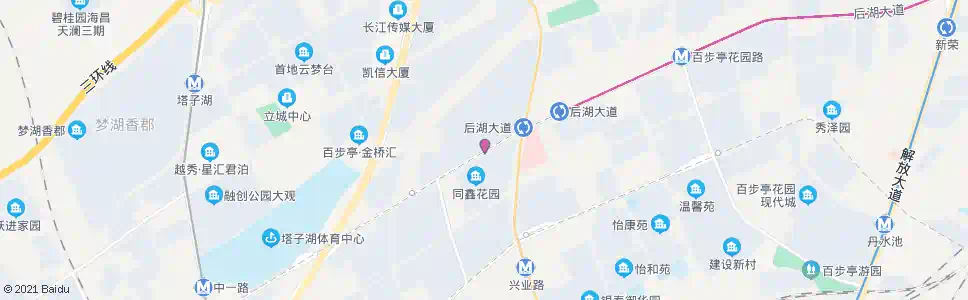 武汉后湖大道淌湖三村_公交站地图_武汉公交_妙搜公交查询2025