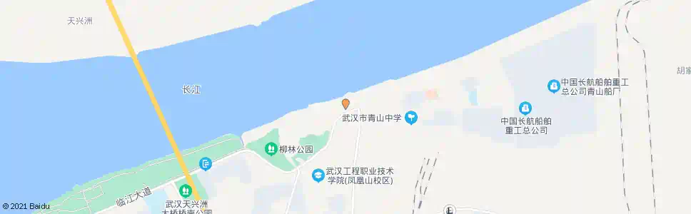 武汉武昌青山码头_公交站地图_武汉公交_妙搜公交查询2025