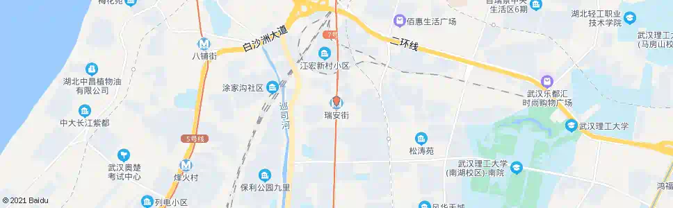武汉瑞安街南湖路_公交站地图_武汉公交_妙搜公交查询2025