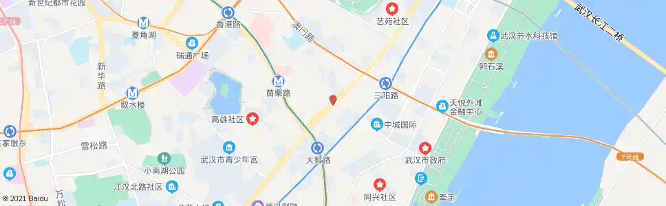 武汉解放大道球场街_公交站地图_武汉公交_妙搜公交查询2025