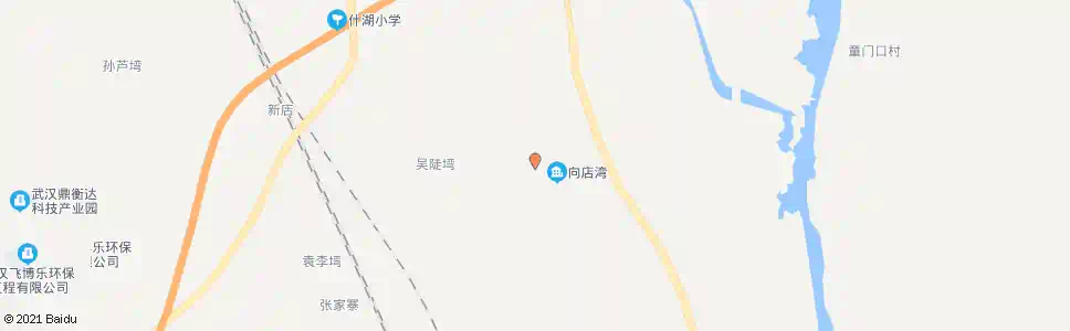 武汉向店村委会_公交站地图_武汉公交_妙搜公交查询2025