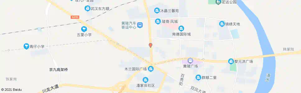 武汉木兰大街钱家岗_公交站地图_武汉公交_妙搜公交查询2025