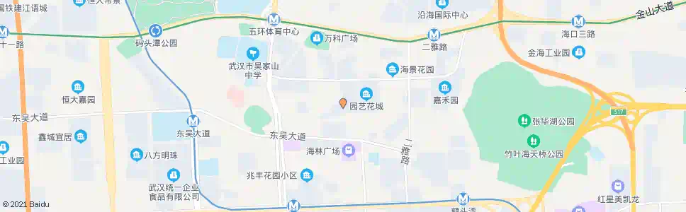 武汉三秀路吴祁街_公交站地图_武汉公交_妙搜公交查询2025