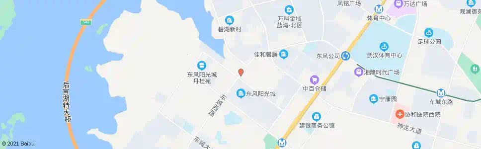 武汉车城西路观湖路_公交站地图_武汉公交_妙搜公交查询2025