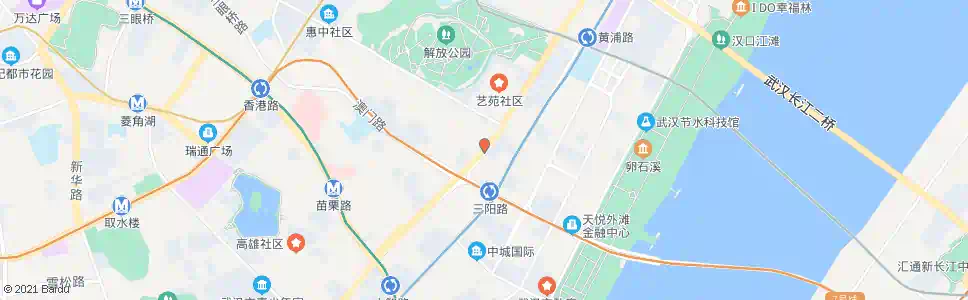 武汉解放大道劳动街_公交站地图_武汉公交_妙搜公交查询2025