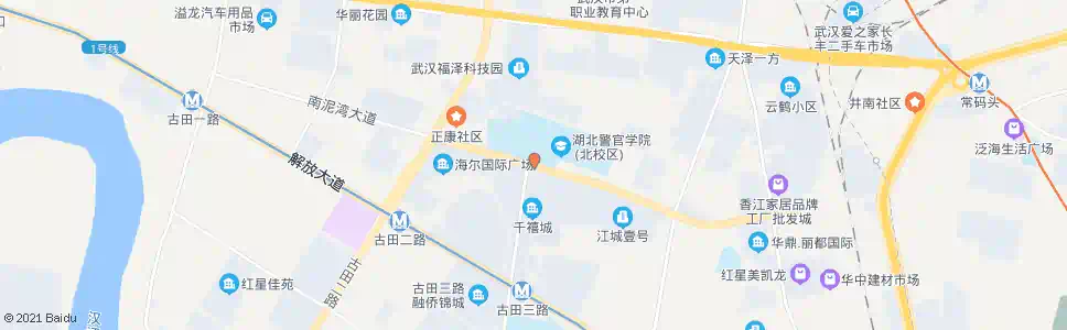 武汉南泥湾大道省警官学校_公交站地图_武汉公交_妙搜公交查询2025
